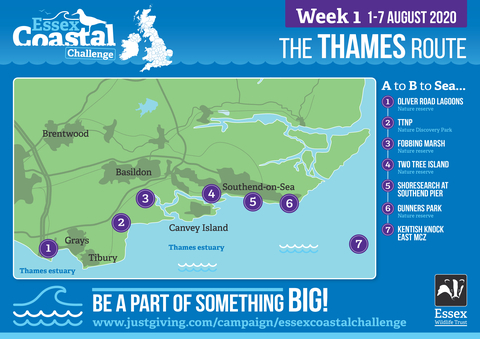 Essex Coastal Challenge Map Week 1