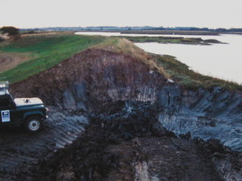 sea wall breach work 2002