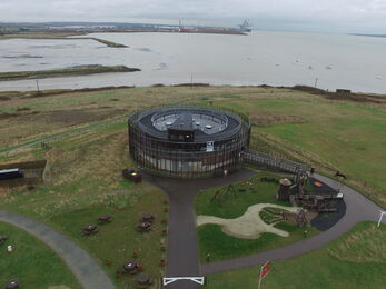 Thameside aerial view