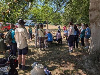The Dormouse Group visiting a nature reserve in Lamarsh