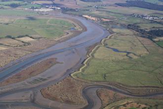 Howlands Marsh from the air 