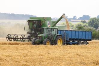 Harvesting at Abbotts Hall Farm