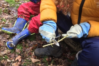 Child whittling
