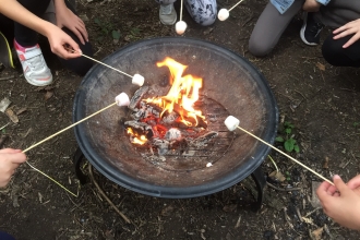 Fire and marshmallows