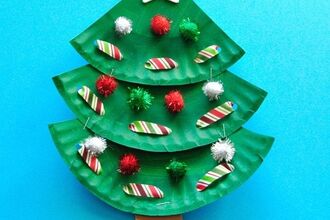 Paper Plate Christmas Tree