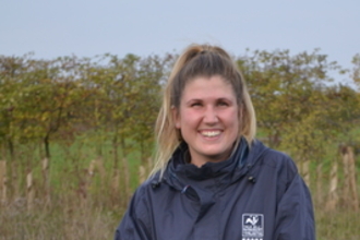 Katie Goldsbrough on site