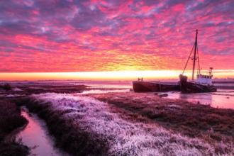 Barge Wreck Sunset