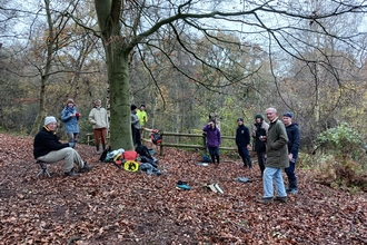 Volunteers together at Lexden Gathering Grounds nature reserve