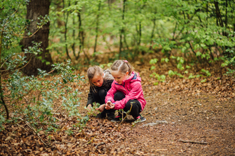 Children in woods