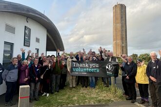 Saying thank you to volunteers at The Naze 