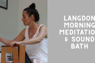 morning meditation and soundbath