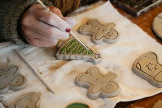 christmas pottery