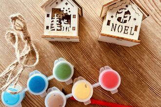 Christmas wooden decorations