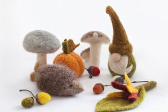 autumn needle felting 
