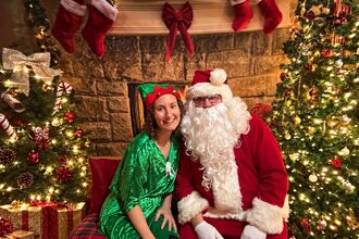 Karl and Michelle in Santas Grotto