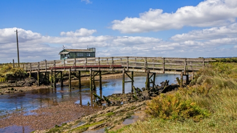 Wardens hut at Colne Point 