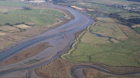 Howlands Marsh from the air 