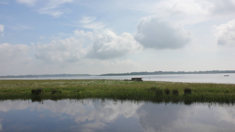 View across the reservoir