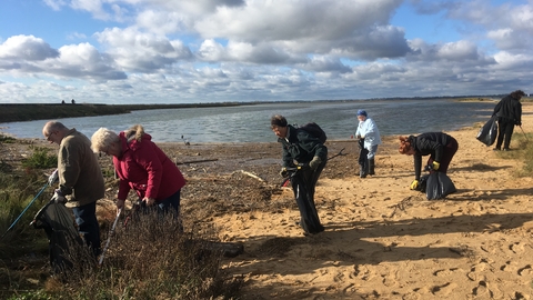 Naze beach clean