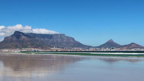 South Africa seen very the sea