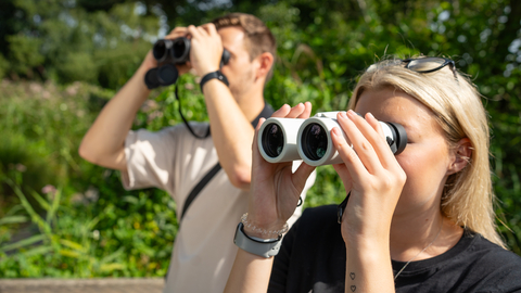 Photo of people using binoculars