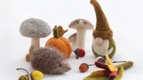 autumn needle felting 