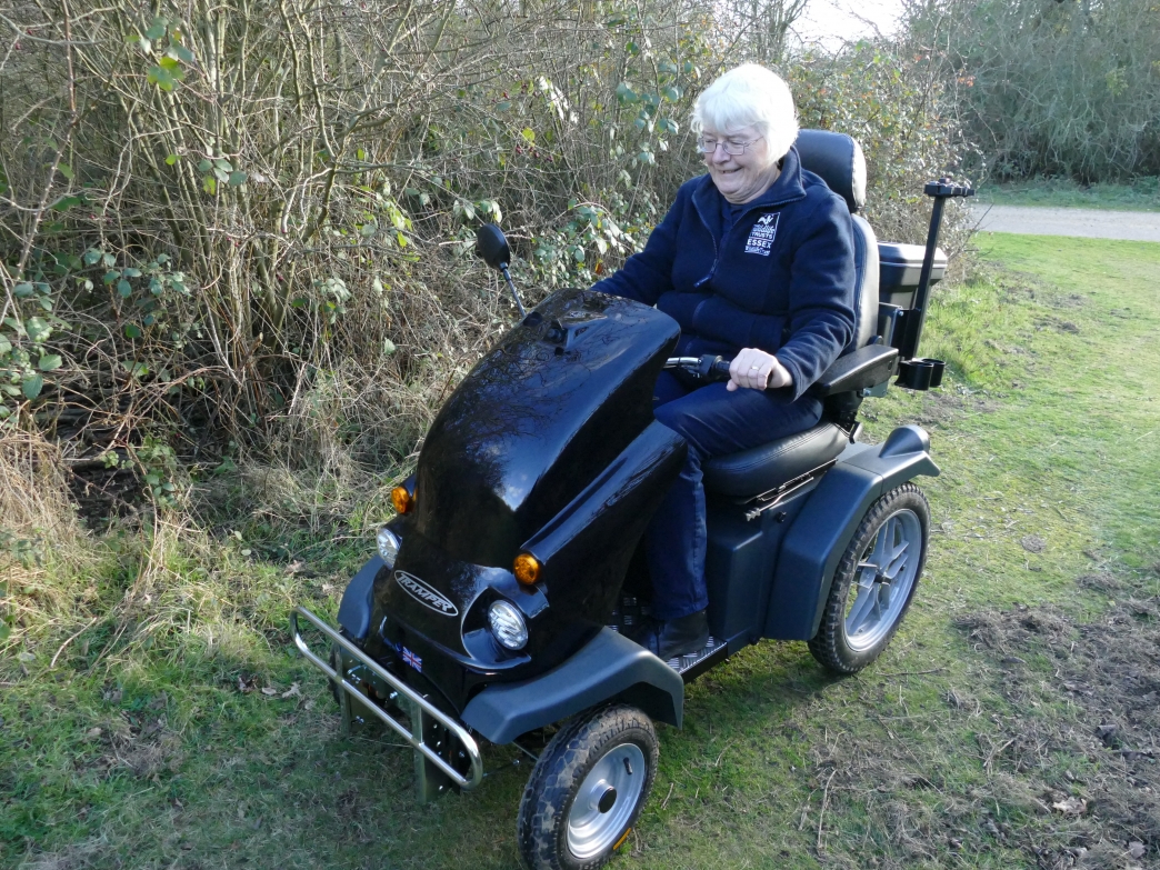 Allterrain mobility scooter allows people to explore nature reserve