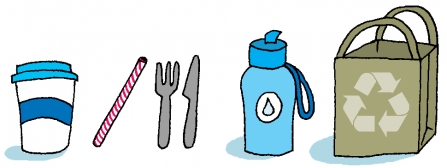 Reusable products illustrations
