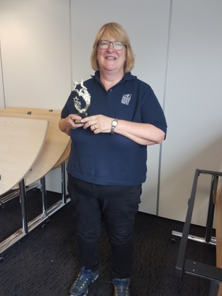 Alison Askwith with award.