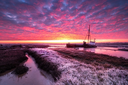 Barge Wreck Sunset