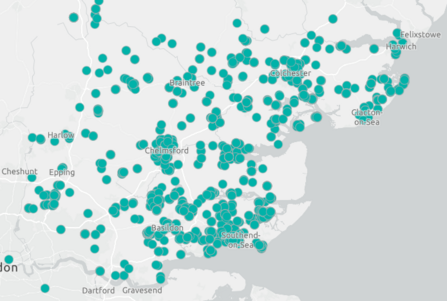 Map of Butterfly Seeker records from 2023 