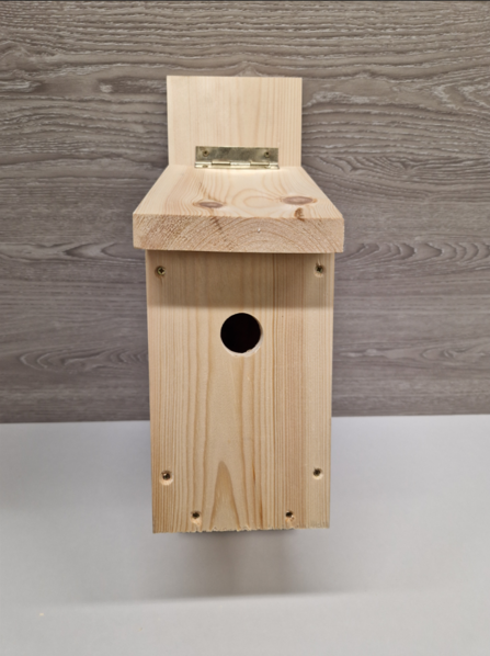 House sparrow wooden nest box