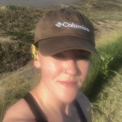 Clara Hurrell-Smith running the London Marathon for Essex Wildlife Trust