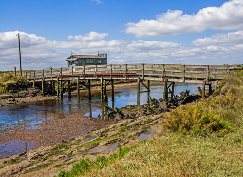 Wardens hut at Colne Point 