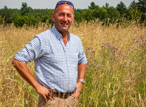 Guy in field