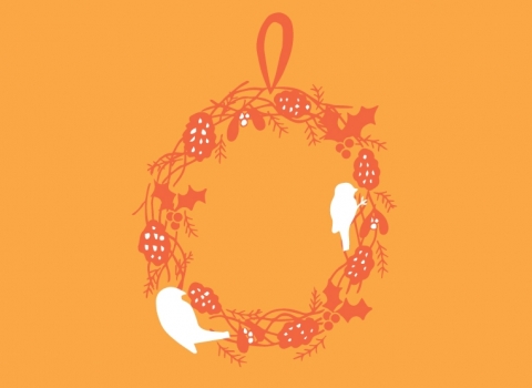 Make a wreath for birds