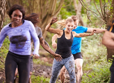 Muddy runners