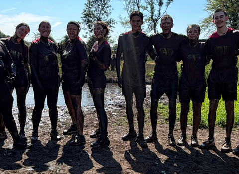 Team in field 